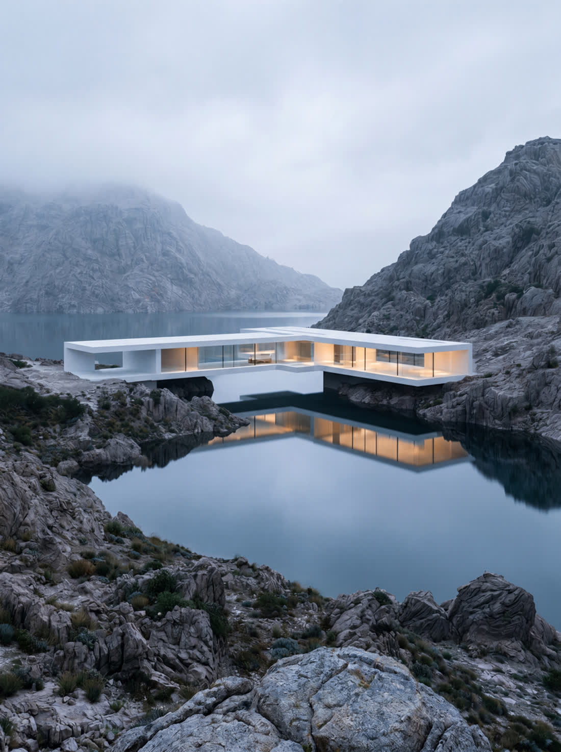 Concept study, granite pool pavilion